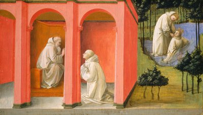 San Benedetto Ordina a San Mauro di Salvare San Placido da Filippo Lippi