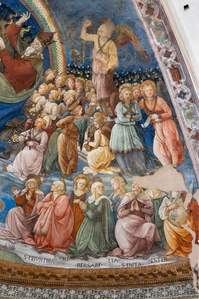 Santi e angeli (dettaglio) da Filippo Lippi