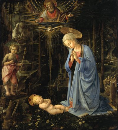 La Vergine che adora il Bambino / L
