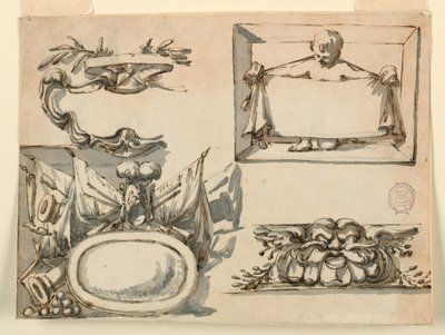Disegno, Uno scudo, un trofeo, un