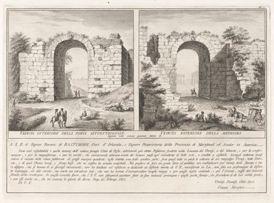 Pagina di dedica, da Antichità di Paestum da Filippo Morghen