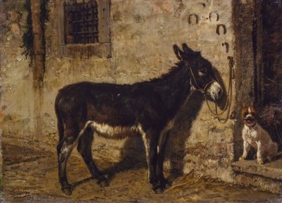 Alla porta di casa da Filippo Palizzi