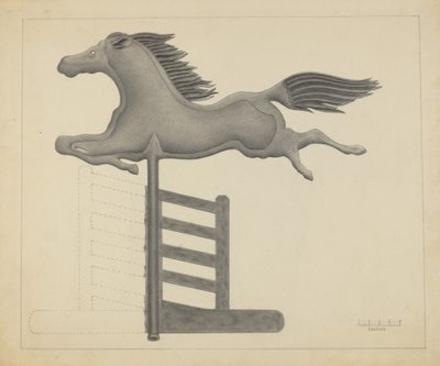 Segnavento a forma di cavallo da Filippo Porreca
