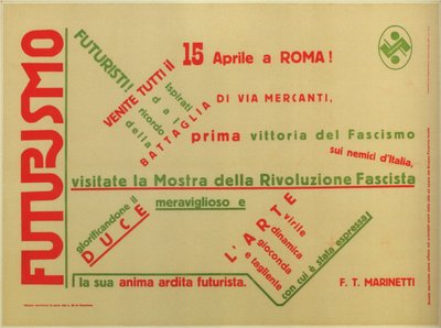 Futurismo, 1932 da Filippo Tommaso Emilio Marinetti