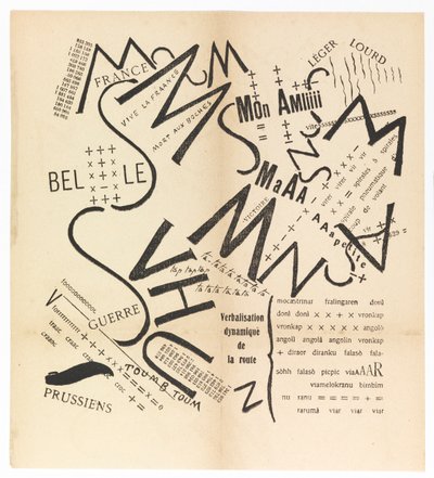 Parole consonanti vocali numeri in libertà. I paroliberi futuristi, 1915 da Filippo Tommaso Marinetti