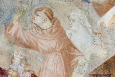 Monaci, (dettaglio) del Giudizio Universale, c.1400 da Filippolo de and Veris da Milano Veris da Milano