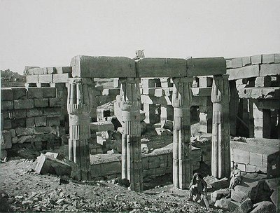 Rovine a Karnak, Tebe, pubblicato c.1900 da Fils Goupil