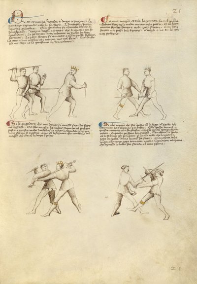 Combattimento con Pugnale e Spada da Fiore Furlan dei Liberi da Premariacco
