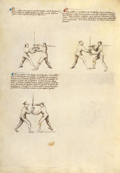 Combattimento con la spada da Fiore Furlan dei Liberi da Premariacco