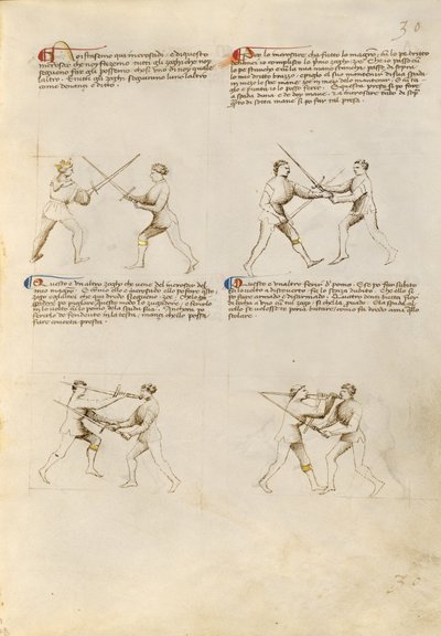 Combattimento con la spada da Fiore Furlan dei Liberi da Premariacco