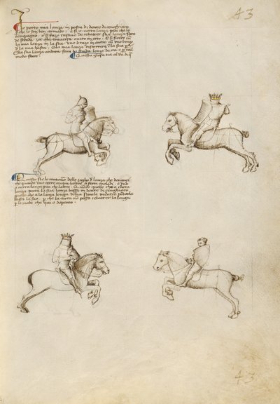 Combattimento equestre con la lancia da Fiore Furlan dei Liberi da Premariacco