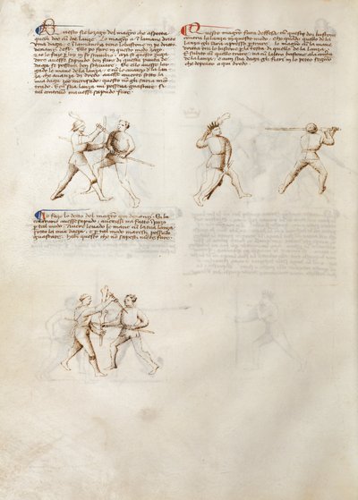 Combattimento con Pugnale e Bastone da Fiore dei Liberi