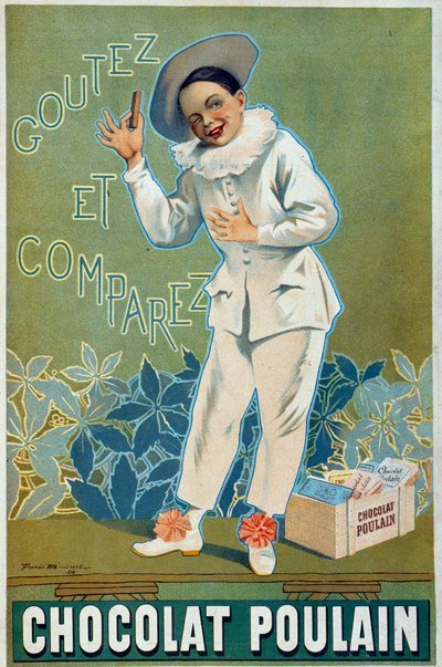 Poster pubblicitario di Firmin Etienne Bruisset (1859-1925) per il Chocolat Poulain 
