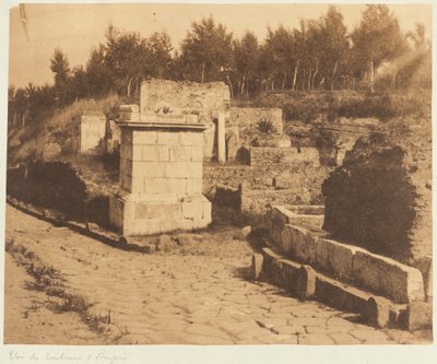 Strada delle Tombe, Pompei da Firmin Eugène Le Dien