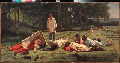 Riposo durante la raccolta del fieno da Firs Sergeevich Zhuravlev
