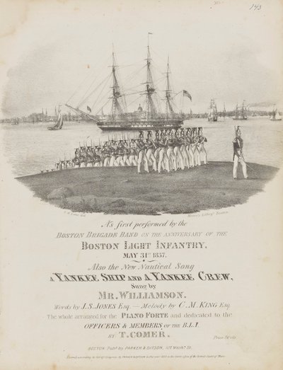 Una nave yankee e un equipaggio yankee (spartito) da Fitz Henry Lane