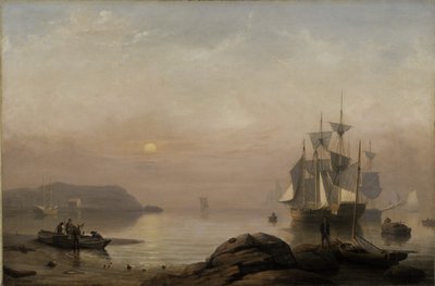 Alba nella nebbia, 1852 da Fitz Henry Lane