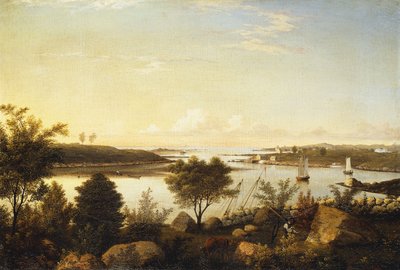 Il Fiume Annisquam Verso la Baia di Ipswich, 1848 da Fitz Henry Lane