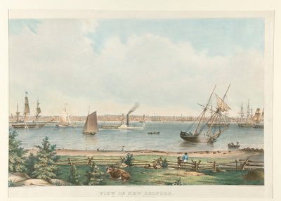 Veduta di New Bedford. Dal Forte vicino a Fairhaven da Fitz Henry Lane