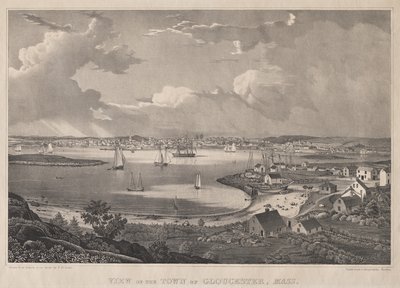 Vista della città di Gloucester, Mass. da Fitz Henry Lane