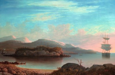 Davanti a Mount Desert Island da Fitz Henry Lane