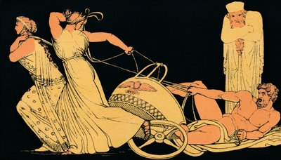 Il sogno di Atossa, 1880 da Flaxman