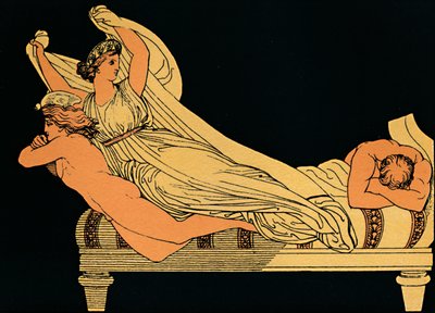 La gioia vuota che dimora nei sogni della notte, 1880 da Flaxman