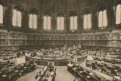 Sala di lettura della Grande Biblioteca al British Museum vista dall