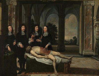 Lezione di anatomia da Flemish School