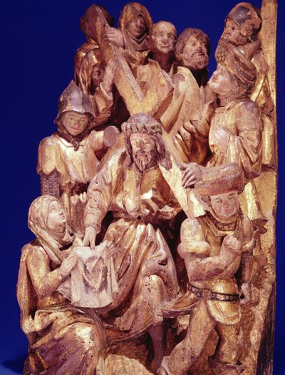 Cristo che porta la croce con Santa Veronica da Flemish School