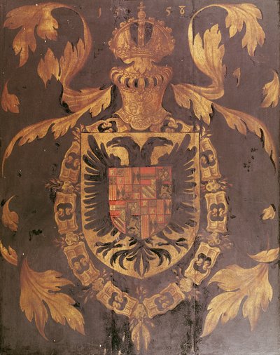 Stemma di Carlo V, Sacro Romano Imperatore, 1558 da Flemish School