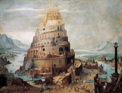 Costruzione della Torre di Babele da Flemish School