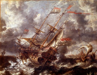 Barca olandese senza la tempesta da Flemish School