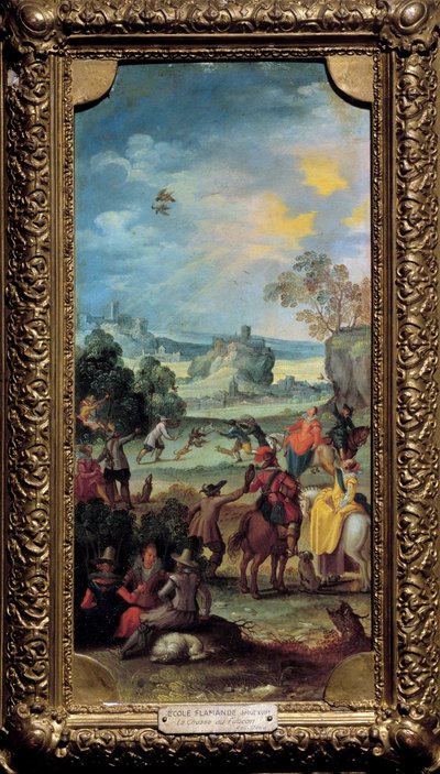 Caccia al falcone da Flemish School