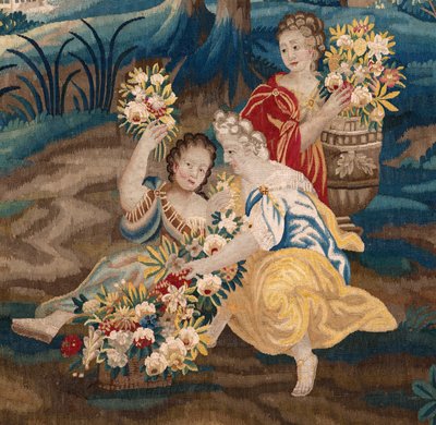 Arazzo fiammingo. Fine XVII secolo. Proprietà della chiesa Sint-Walburgakerk Oudenaarde (Dekenij van de Sint-Walburga) da Flemish School