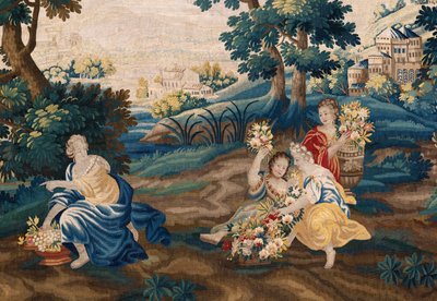 Arazzo fiammingo. Fine XVII secolo. Proprietà della chiesa Sint-Walburgakerk Oudenaarde (Dekenij van de Sint-Walburga). da Flemish School