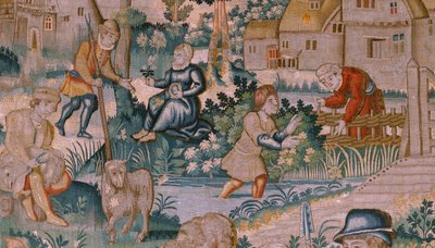 Arazzo fiammingo. Applauso. Atelier di Oudenaarde. XVII secolo. da Flemish School