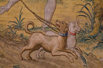Serie Favola di Ovidio: Il rapimento di Ganimede. Atelier Willem de Pannemaker, Bruxelles. Prima del 1556. (dettaglio) da Flemish School