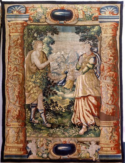 Arazzo fiammingo. Serie Galanteria. Scena galante. Manifattura Bruxelles, inizio XVII secolo. da Flemish School