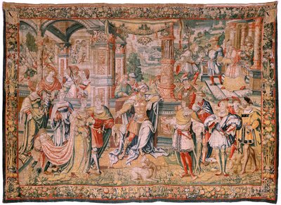 Serie Storia di Davide. Davide davanti a Saul da Flemish School