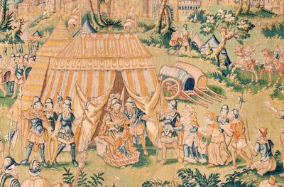 Serie Il Libro di Giuditta. Giuditta davanti a Oloferne. Quinto arazzo della serie. Manifattura Paesi Bassi, Bruxelles(?). Seconda metà del XVI secolo. da Flemish School