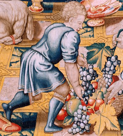 Arazzo fiammingo. Serie La storia di Annibale. Il giuramento di Annibale. Primo arazzo della serie. Cartoni maestro anonimo dei Paesi Bassi. Manifattura di Bruxelles, laboratorio. Ca 1570. Tessuto Lana e seta, 6,5/7 trame per cm. Dimensioni 34 da Flemish School