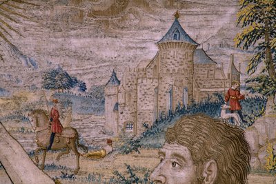 Serie La storia di San Giovanni Battista: Il battesimo di Cristo da Flemish School