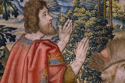 Il battesimo di Cristo (dalla serie Storia di San Giovanni Battista) da Flemish School