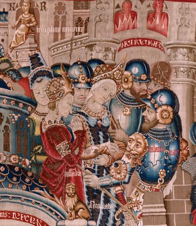 Serie La Guerra di Troia. La distruzione di Troia. Undicesimo arazzo della serie. Modello Maestro di Coëtivy (Henry o Conrard de Vulcop). Manifattura laboratori di Tournai. Ca 1470. da Flemish School
