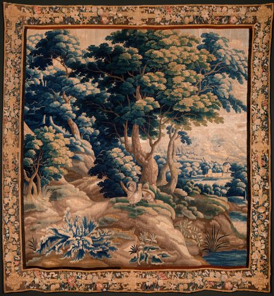 Arazzo fiammingo. Cosiddetto Verdure. Atelier di Oudenaarde. 332x318cm. Inv 00021. XVII secolo. da Flemish School