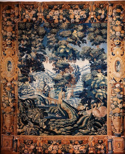 Arazzo fiammingo. Cosiddetto verdure. Manifattura di Oudenaarde. Collezione privata. XVII secolo (?). da Flemish School