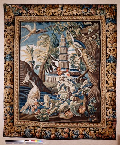 Arazzo fiammingo. Cosiddetta verdura. Manifattura di Oudenaarde. Collezione privata. XVII secolo (?) da Flemish School
