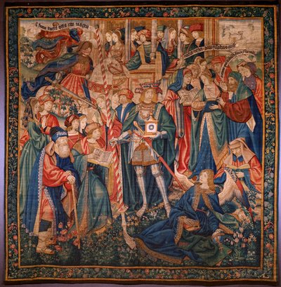 Arazzo fiammingo. Trionfo del tempo. Lana e seta. 347x342cm. Collezione privata. Ca 1504. da Flemish School