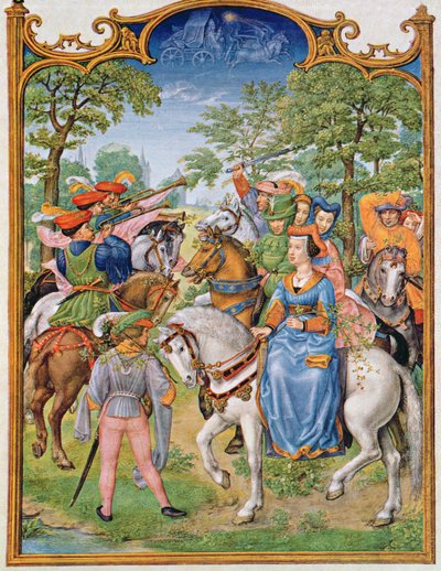 Fol 5v Il mese di maggio: Festa degli alberi, dal Breviarium Grimani, c.1515 da Flemish School